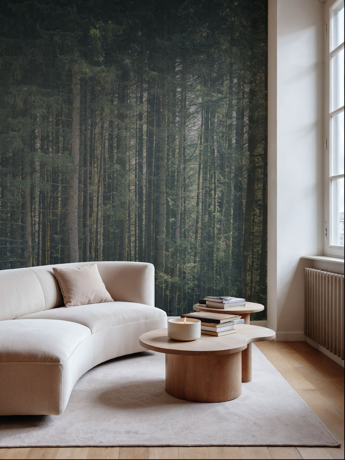 Dappled Forest Mural Wallpaper - room preview 05