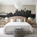 Sydney Australia Skyline Concrete Mural Wallpaper - room preview 05