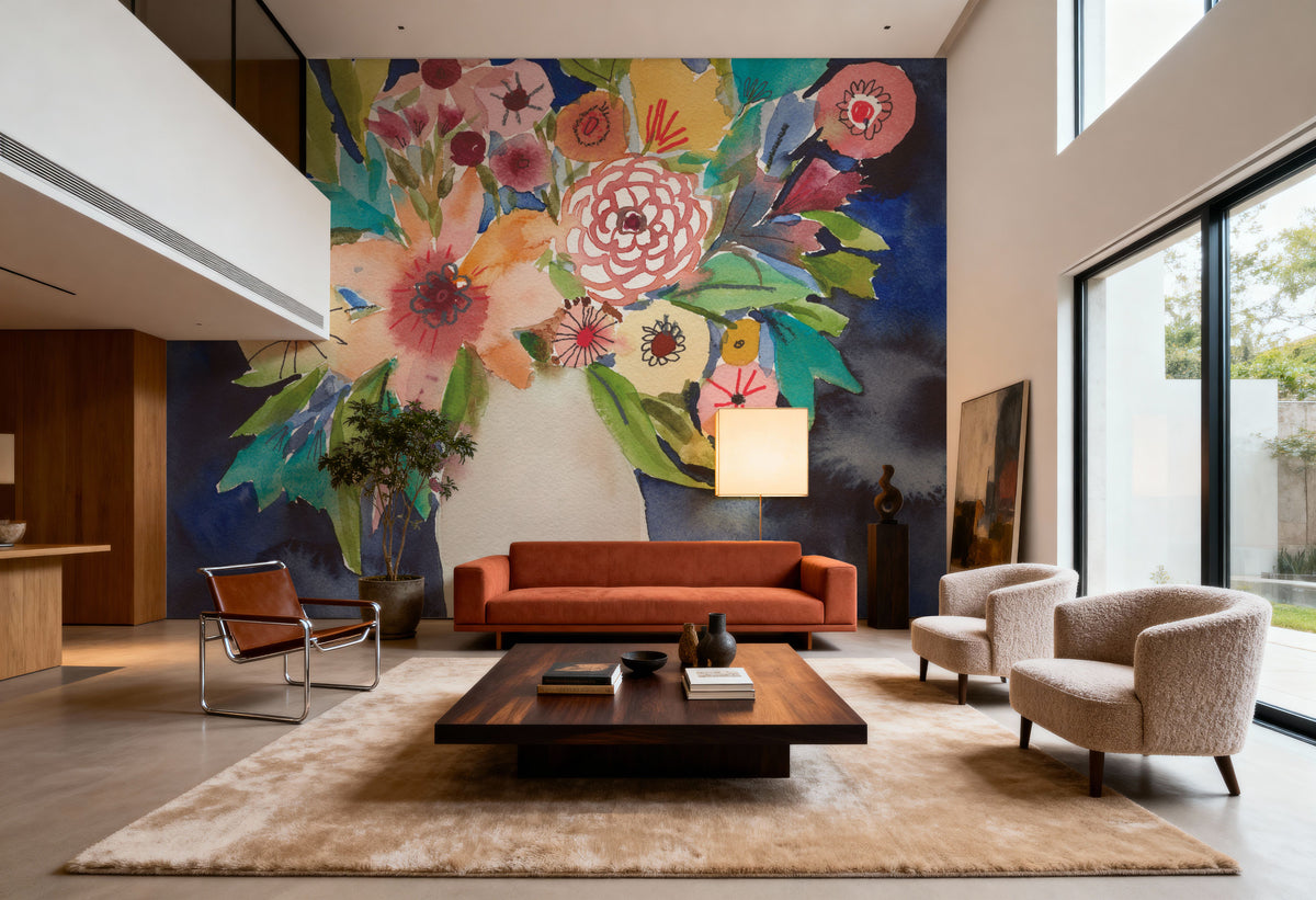 Floral Beauty IV Mural Wallpaper - room preview 05