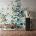 Eucalyptus I on Shiplap Mural Wallpaper - Light Tone - room preview 05