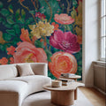 Floral Drama VII Mural Wallpaper - room preview 05