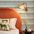 Green Stripes Mural Wallpaper - room preview 05