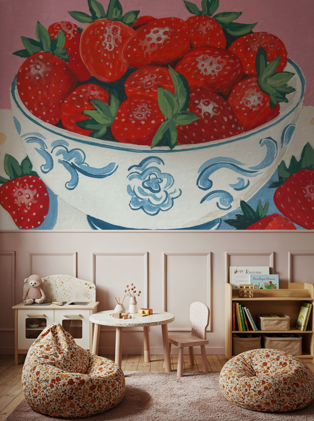 Bowl of Summer Fruit I Mural Wallpaper - room preview 05