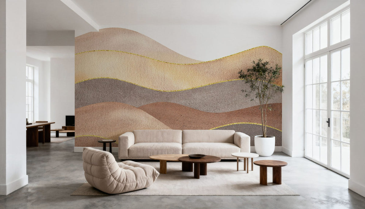 Abstract Sand Dunes Mural Wallpaper - room preview 05