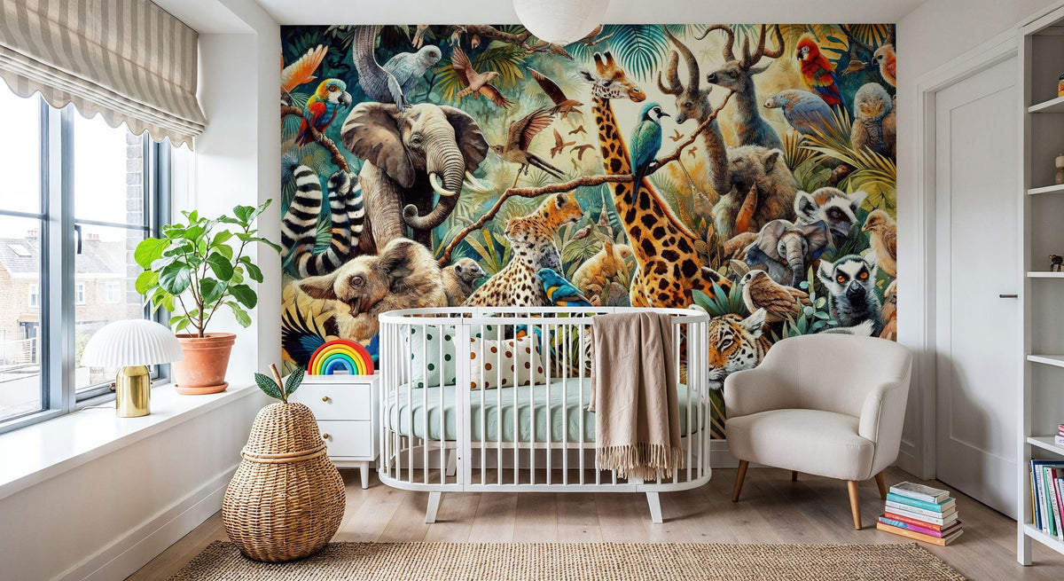 Jungle Symphony Mural Wallpaper - room preview 05