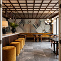 Geometry and Orchids Mural Wallpaper - room preview 05