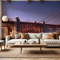 Crimson Crossing Mural Wallpaper - room preview 05