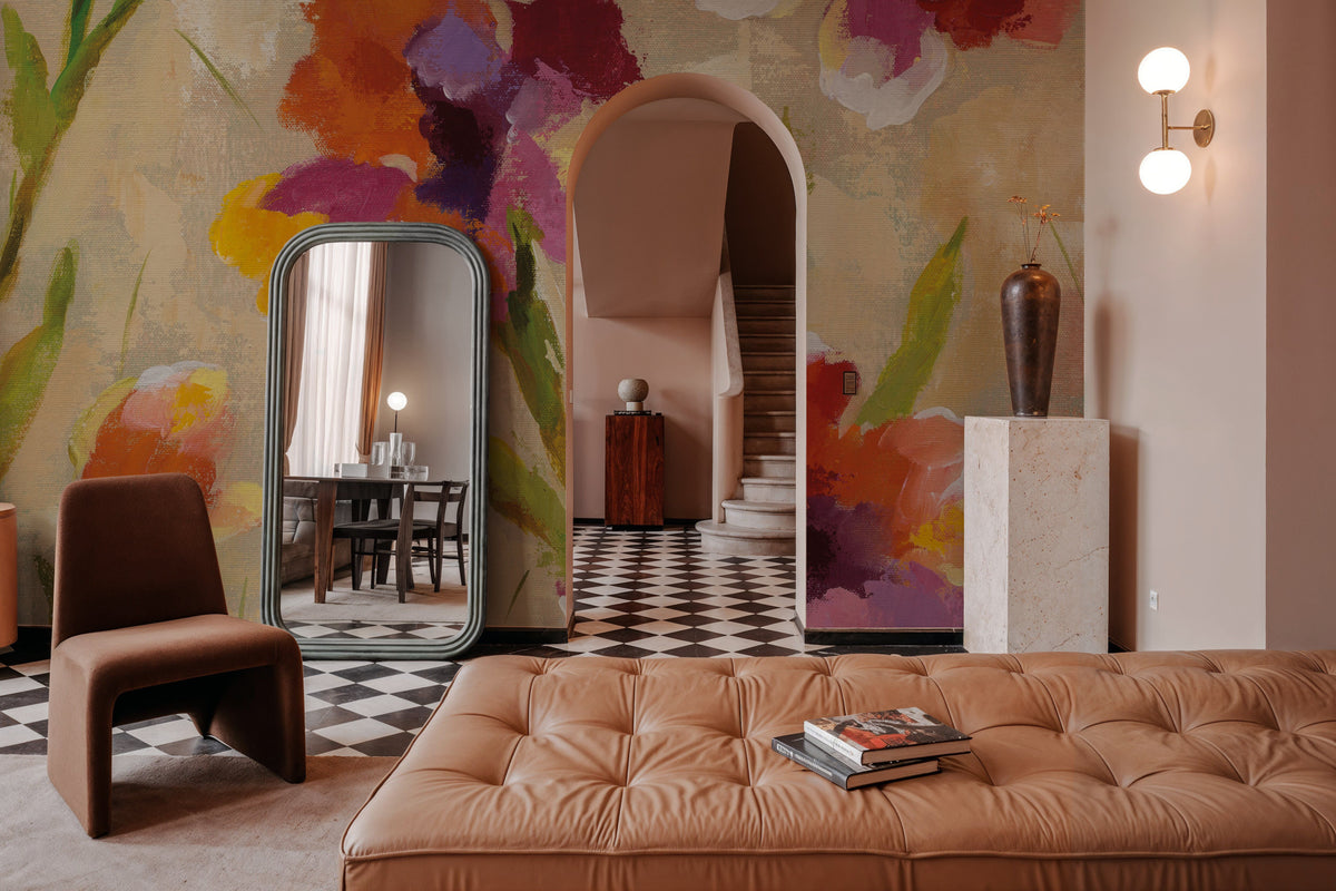 Bold Bright Flowers III Mural Wallpaper - room preview 05