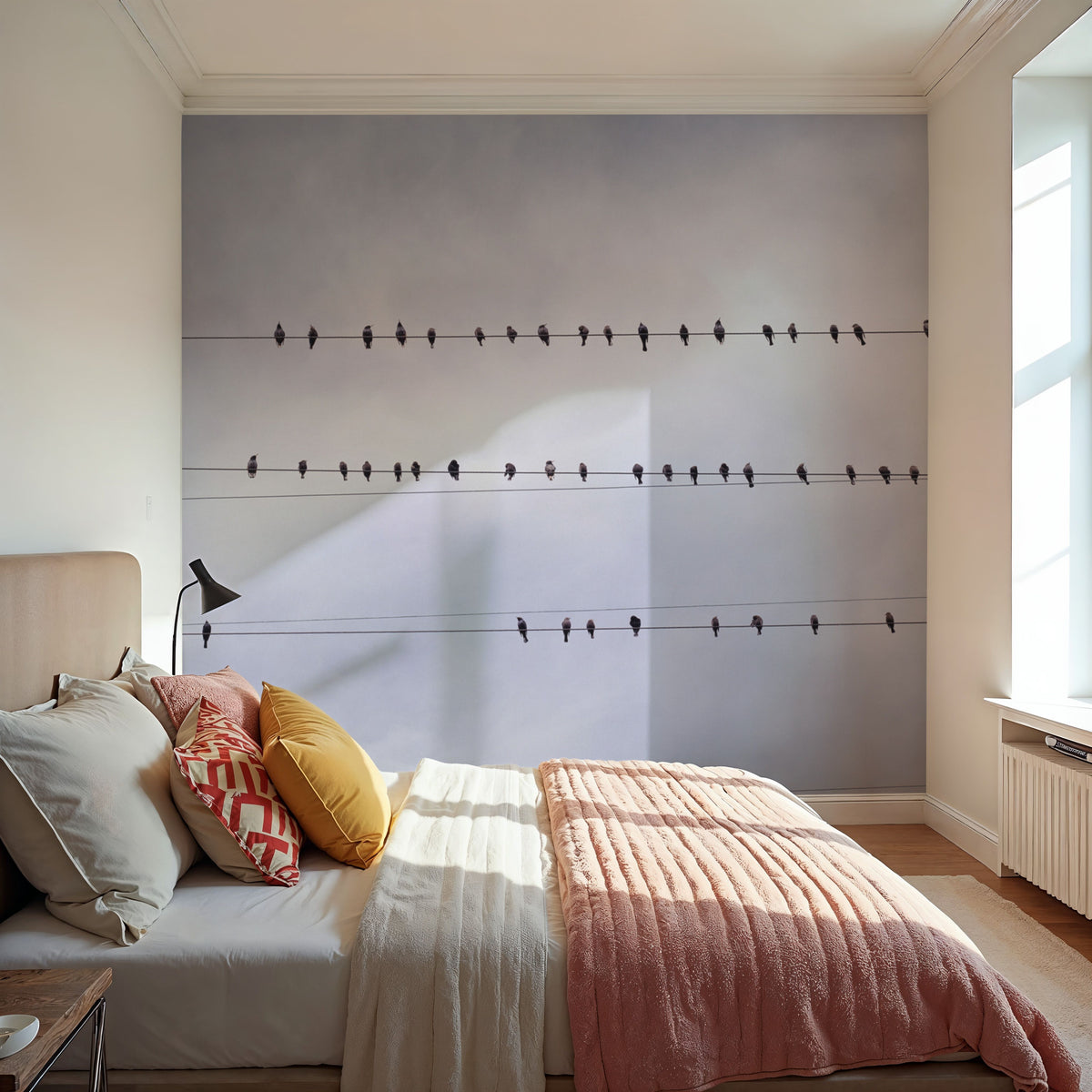 Birds in Harmony Mural Wallpaper - room preview 05