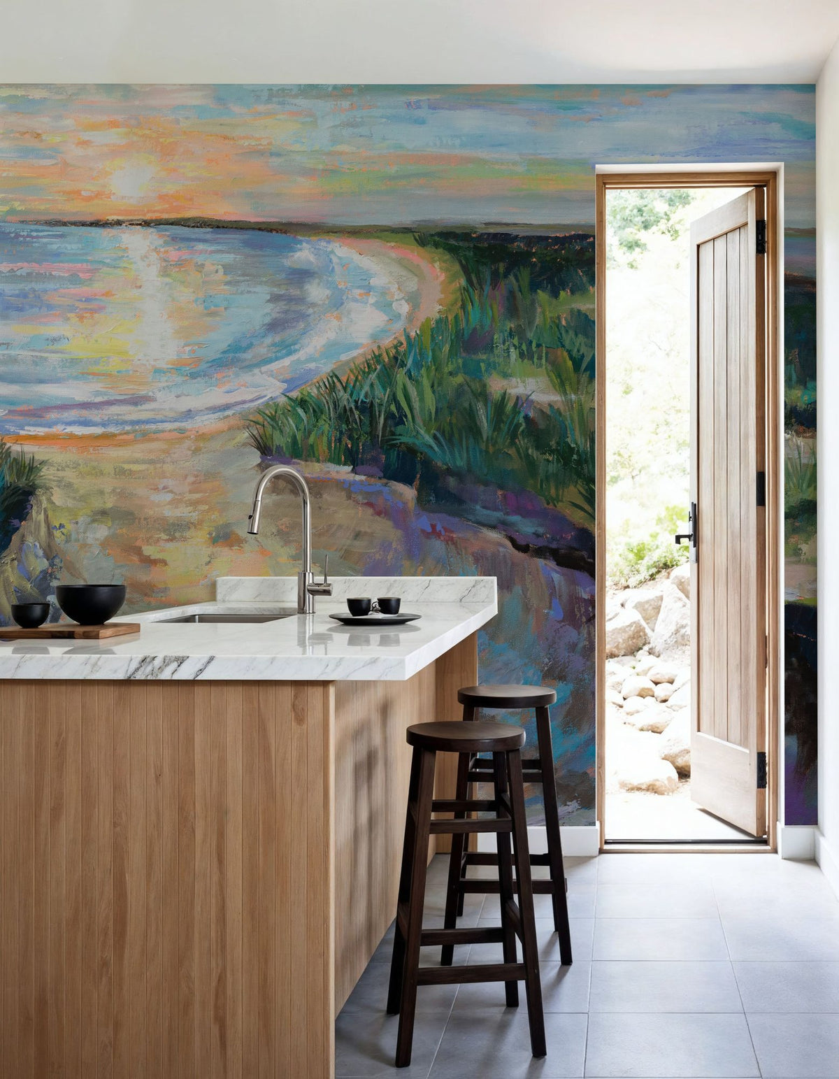 Napatree Sunset Mural Wallpaper - room preview 05
