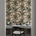Banana Plant Pink Mural Wallpaper - room preview 05