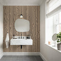 Veneer Lines, Mocha Mural Wallpaper - room preview 05