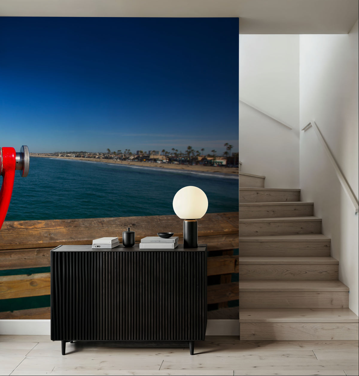 Pier Binoculars Mural Wallpaper - room preview 05