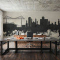 Middlesbrough England Skyline Concrete Mural Wallpaper - room preview 05