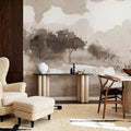 Sepia Grove Mural Wallpaper - room preview 05