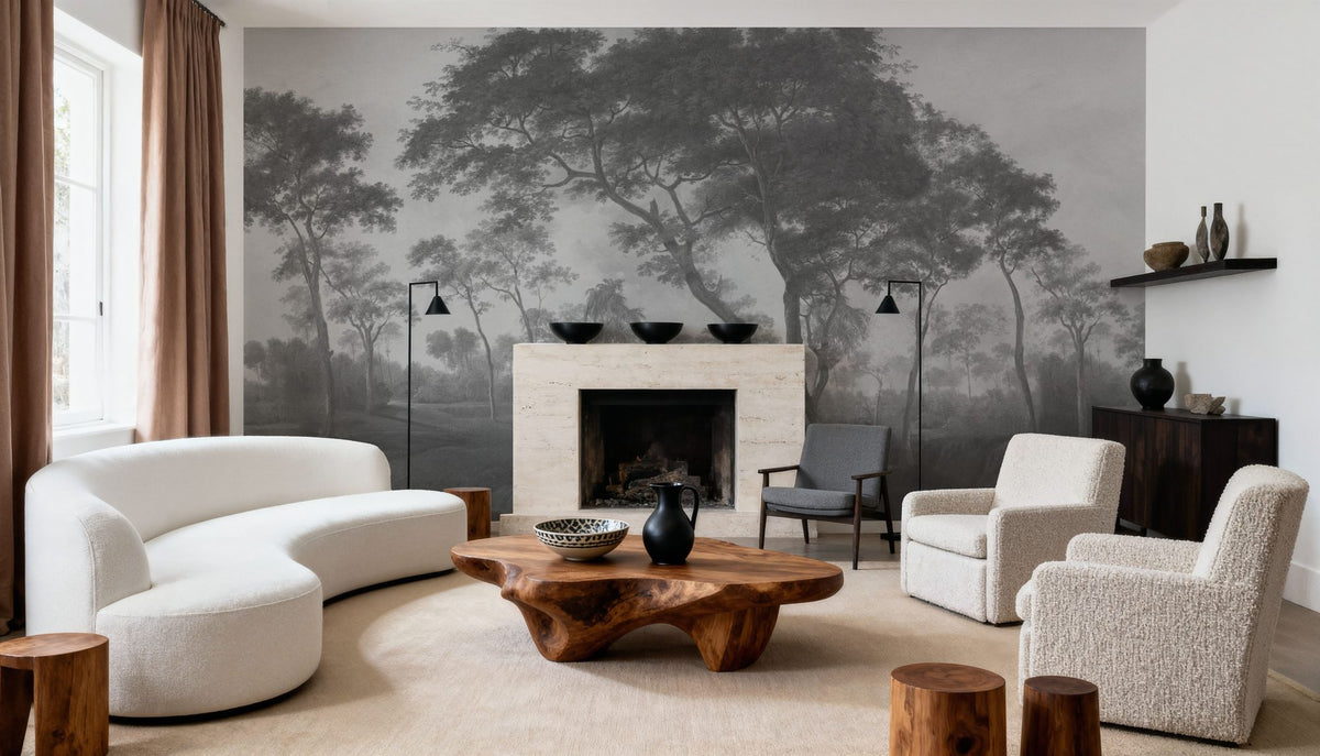Woodland Brook, Stone Mural Wallpaper - room preview 05