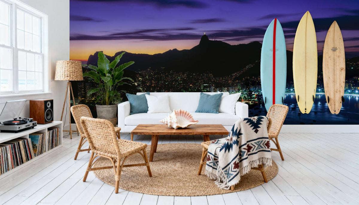 Rio Twilight Harbor Mural Wallpaper - room preview 05