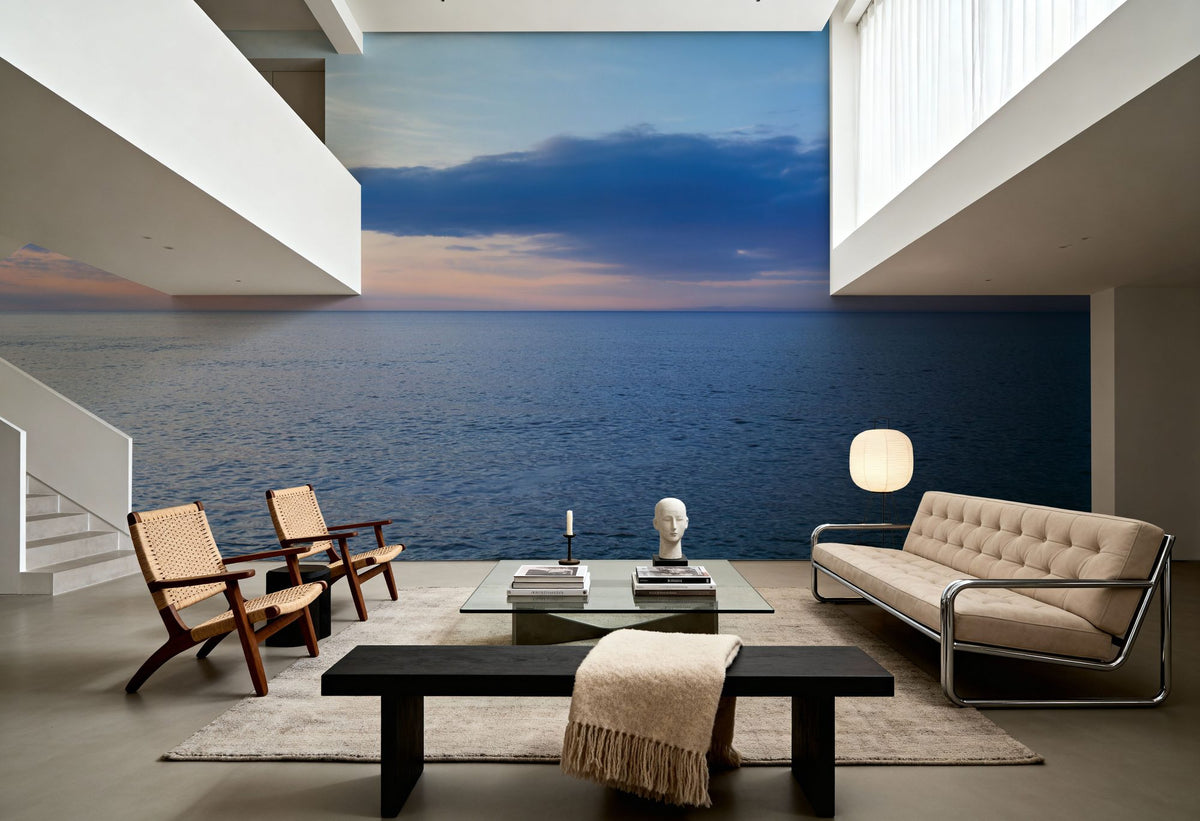 Tranquil Horizon Photo Mural Wallpaper - room preview 05
