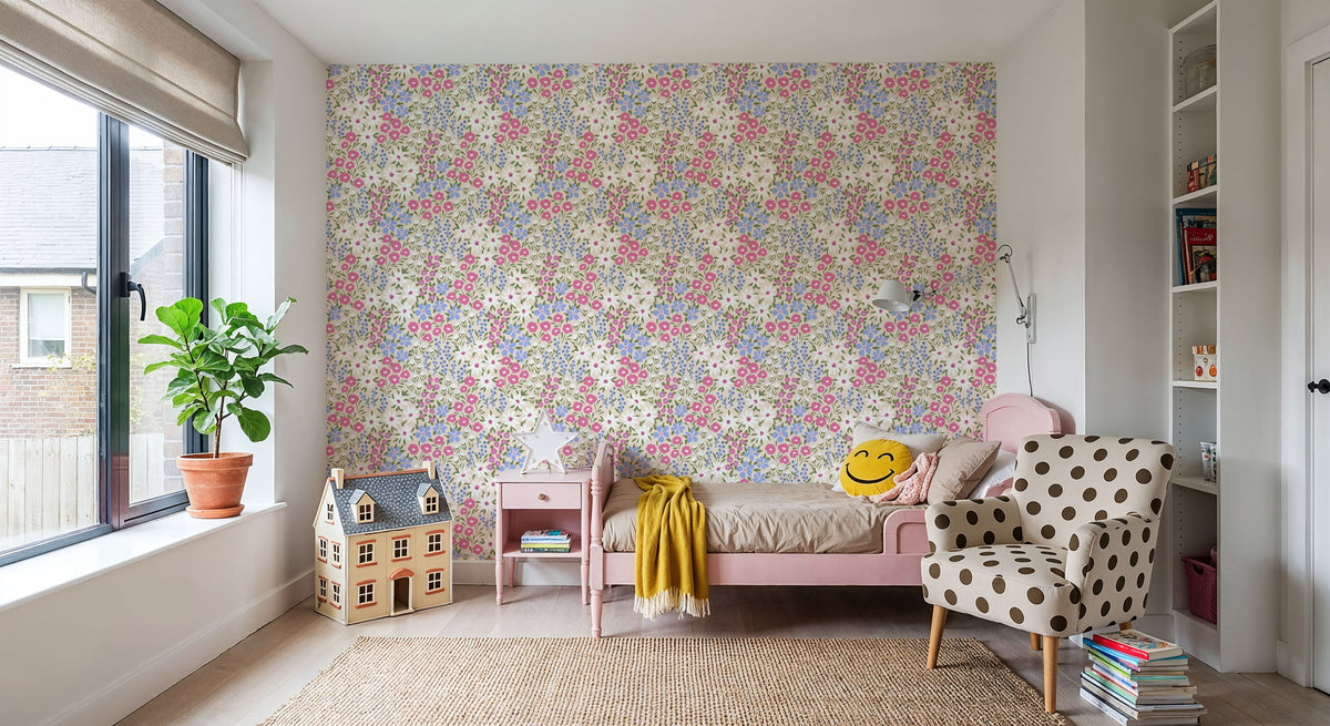 Flower Day Dream Mural Wallpaper - room preview 05