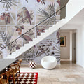 Parrots Study Mural Wallpaper - Neutral Tone - room preview 05