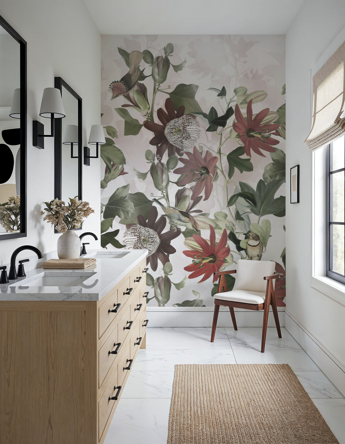 Seven Birds Mural Wallpaper - Edition 4 - room preview 05