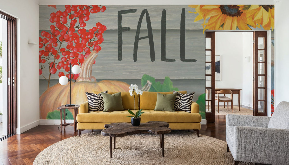 Hello Fall Mural Wallpaper - room preview 05