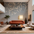 Beneath the Cherry Tree Gray Mural Wallpaper - room preview 05