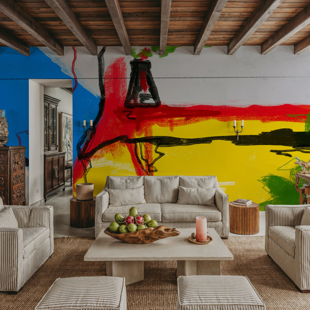 Big and Bold, Abstract Mural Wallpaper - room preview 05