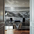 Dune Landscape, Black & White Mural Wallpaper - room preview 05