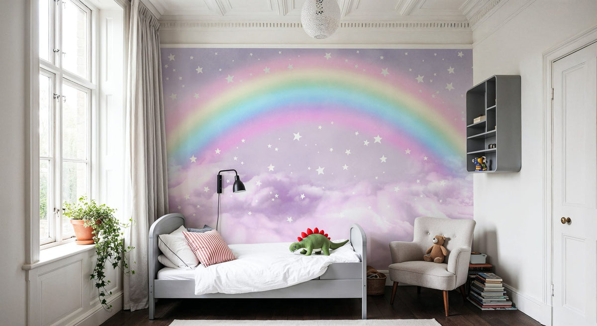 Magic Rainbow Mural Wallpaper - room preview 05