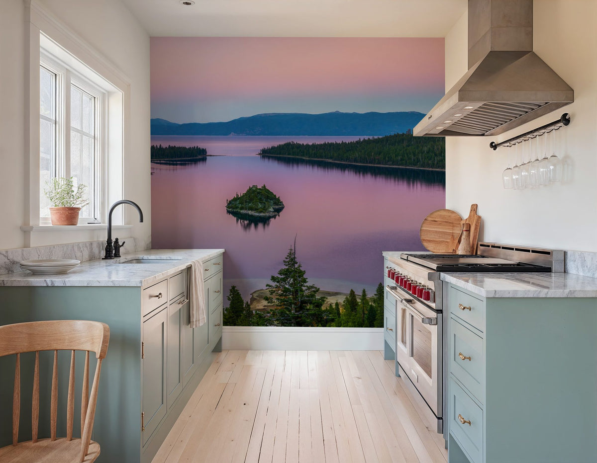 Emerald Bay Aerial Mural Wallpaper - room preview 05