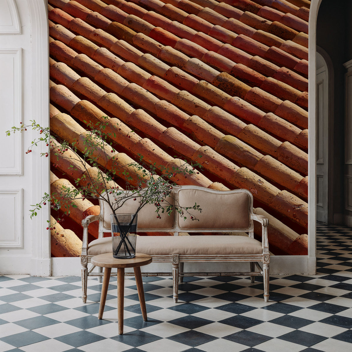 Arabic Roof Pattern Mural Wallpaper - room preview 05
