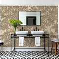 Cherry Tree Birds, Green Mural Wallpaper - room preview 05