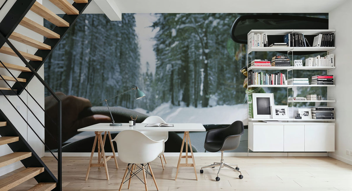 Winter Drive Companion Mural Wallpaper - room preview 05