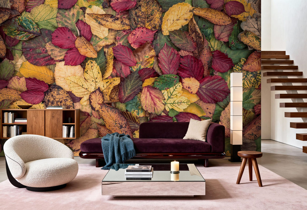 Fall Color Burst Mural Wallpaper - room preview 05