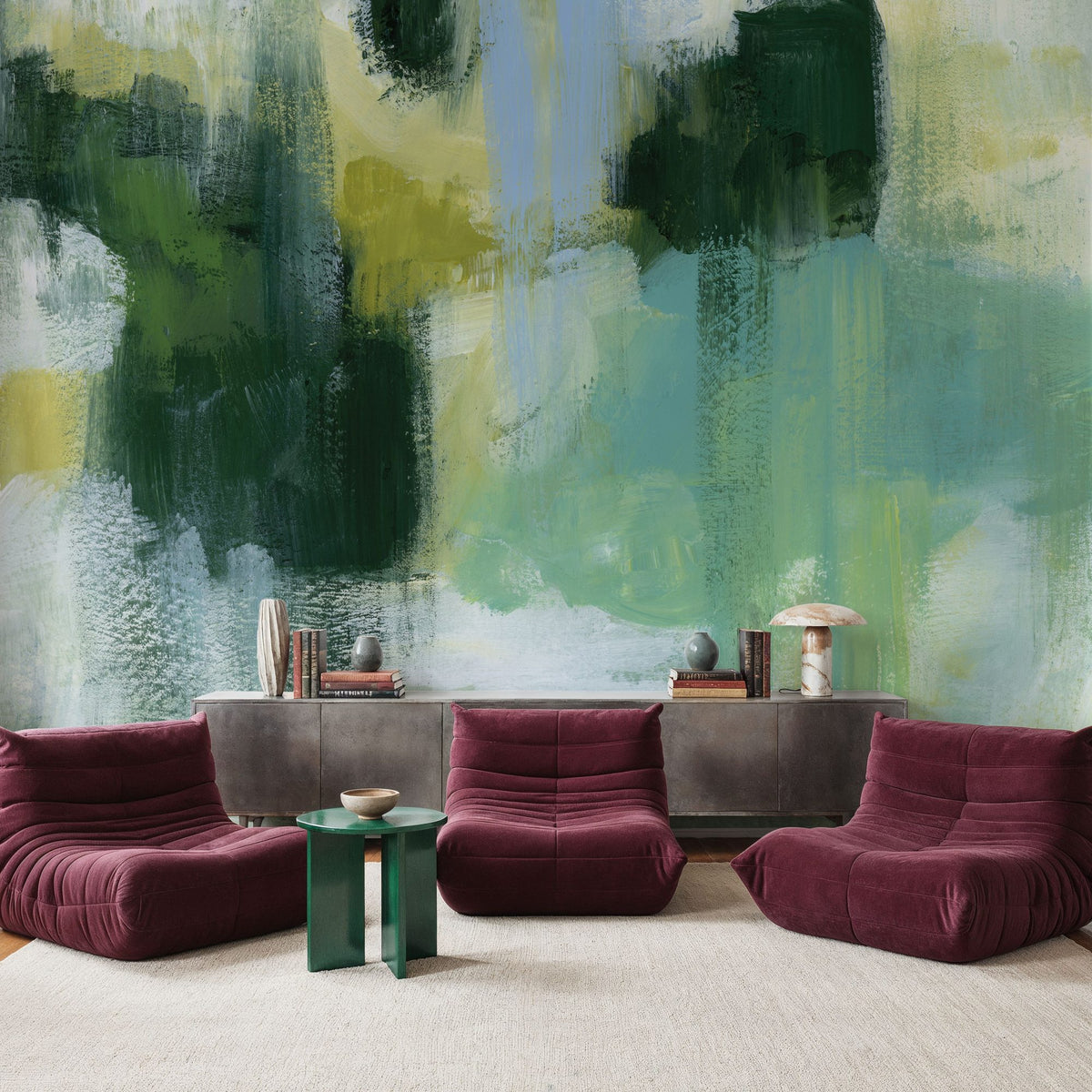 Mossy Vibration Mural Wallpaper - room preview 05