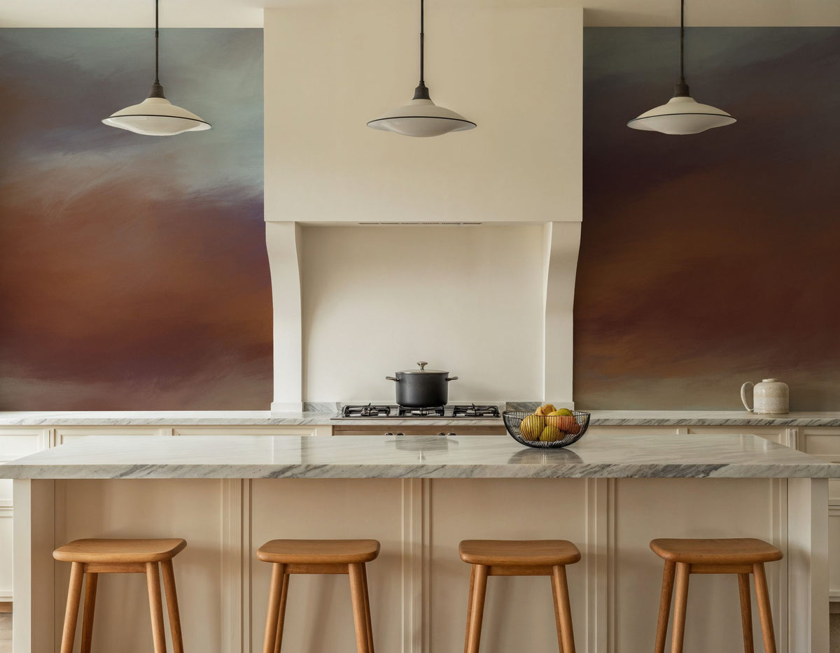 The Silent Horizon, Amber Mural Wallpaper - room preview 05
