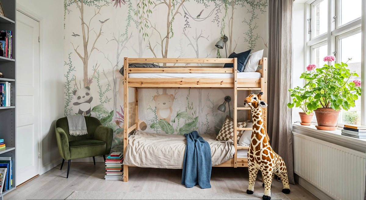 Cute Forest Patrol Mural Wallpaper - room preview 05