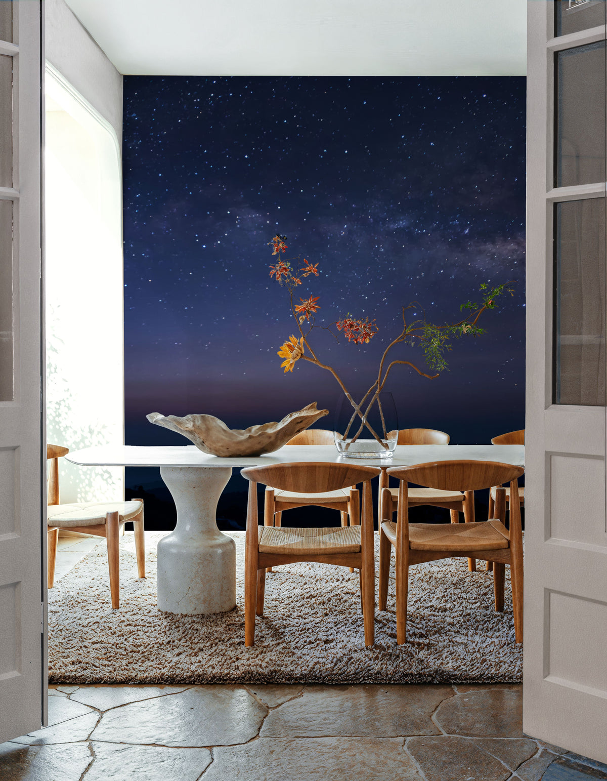 Starfield Horizon Mural Wallpaper - room preview 05