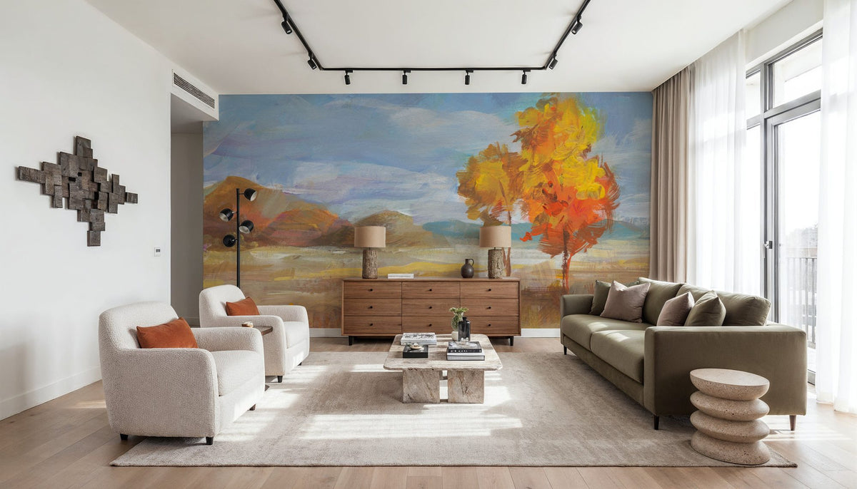 Aspen in Autumn Mural Wallpaper - room preview 05