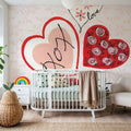 Love Hearts Mural Wallpaper - room preview 05