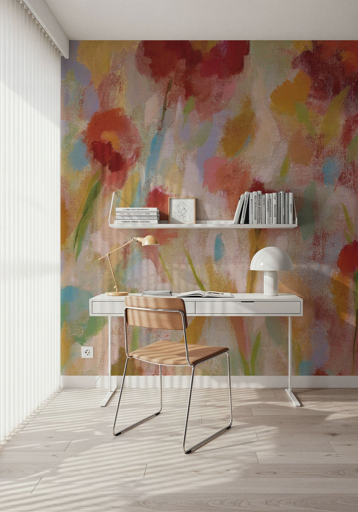 Breezy Floral I Mural Wallpaper - room preview 05