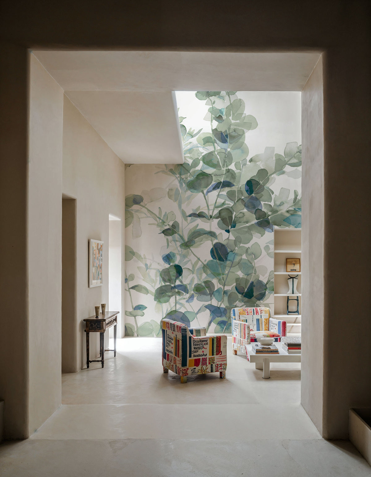 Eucalyptus I Cool Mural Wallpaper - room preview 05
