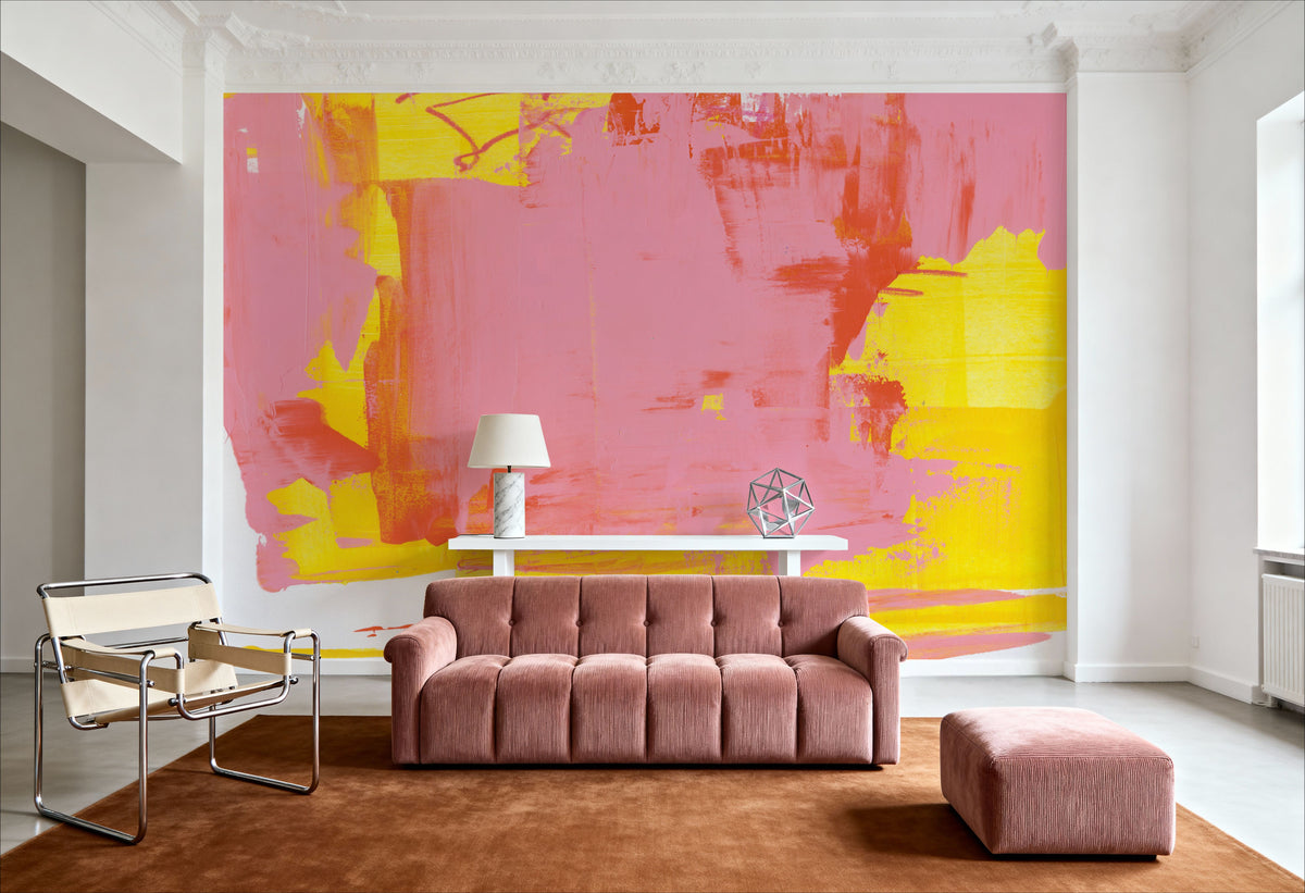 Lemonade Burst Mural Wallpaper - room preview 05