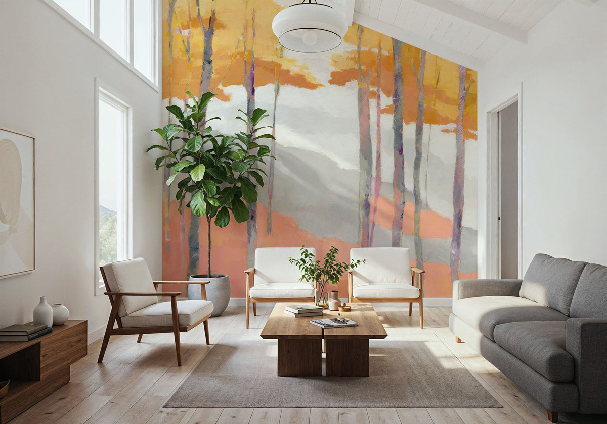 Late Wood Mural Wallpaper - room preview 05