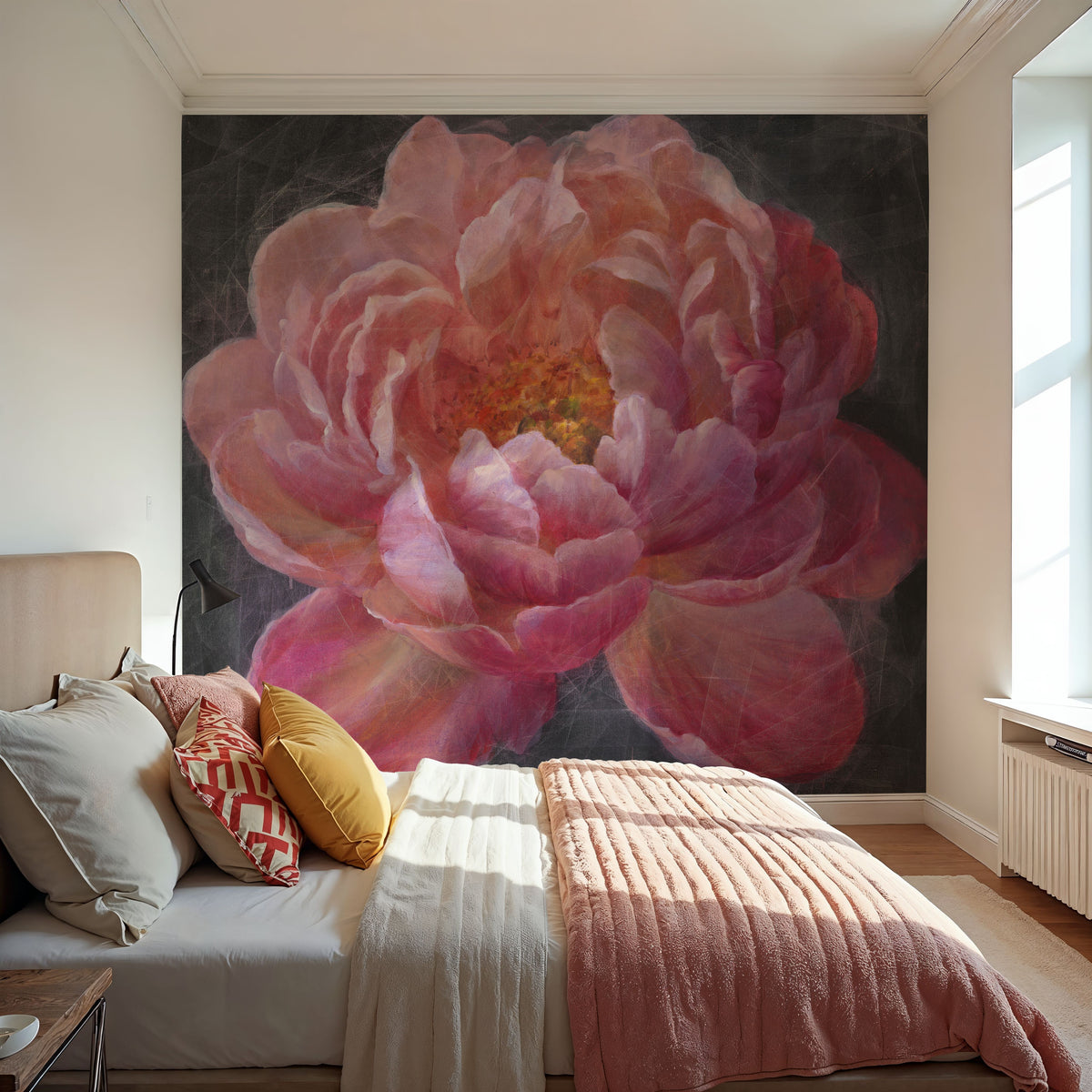 Vivid Floral Mural Wallpaper - room preview 05