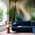 Misty Forest Awakening Mural Wallpaper - room preview 05