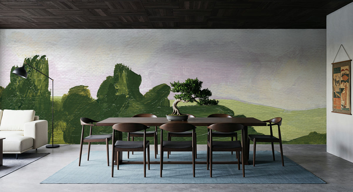 Forest Lane Mural Wallpaper - room preview 05