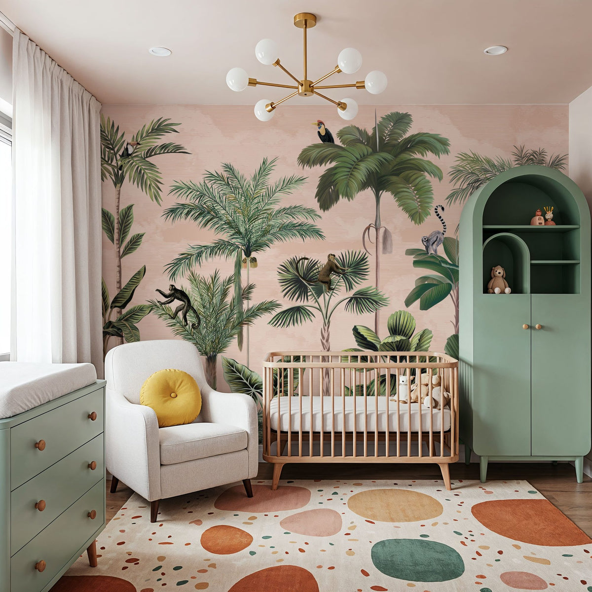 Jungle Delight, Sand Mural Wallpaper - room preview 05