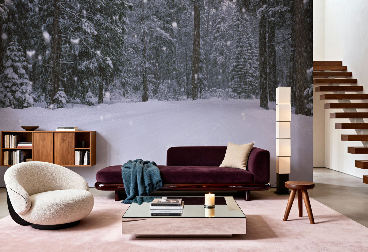 Winter Trail Mural Wallpaper - room preview 05